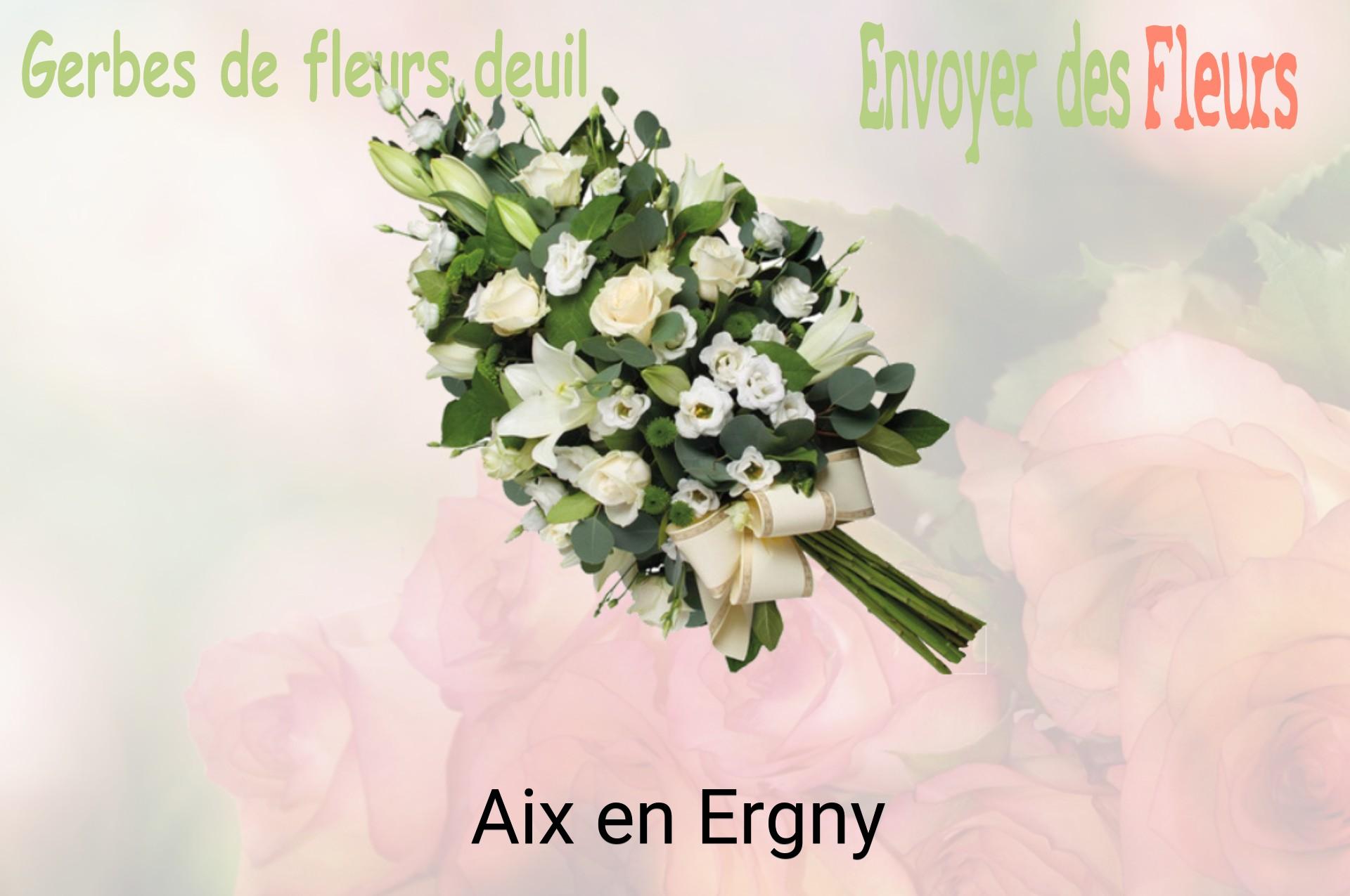 Gerbe de fleurs de deuil livrée à Aix-en-Ergny